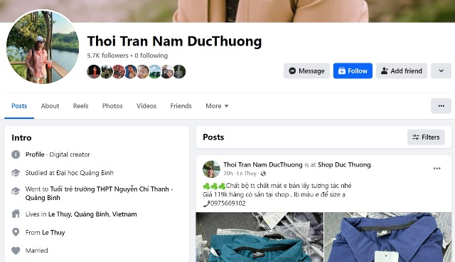 Cơ sở kinh doanh này còn bày bán hàng hóa có dấu hiệu giả mạo nhãn hiệu trên môi trường internet.