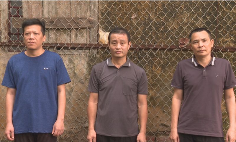 Các đối tượng (từ trái sang): Nguyễn Kim Trinh, Nguyễn Đắc Minh, Nguyễn Văn Sáu.