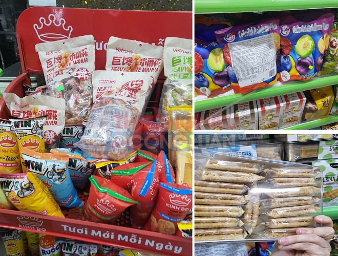 Đầy rẫy những sản phẩm nước ngọt, bánh kẹo nhập ngoại không gắn tem nhãn phụ tiếng Việt Đầy rẫy những sản phẩm nước ngọt, bánh kẹo nhập ngoại không gắn tem nhãn phụ tiếng Việt