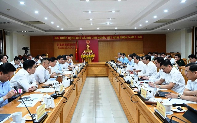Tổng Công ty Điện lực Dầu khí Việt Nam - CTCP (PV-Power) làm việc với UBND tỉnh Hà Tĩnh.