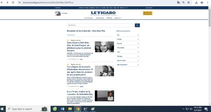 Figaro đăng tải nhiều bài viết về Chiến thắng Điện Biên Phủ