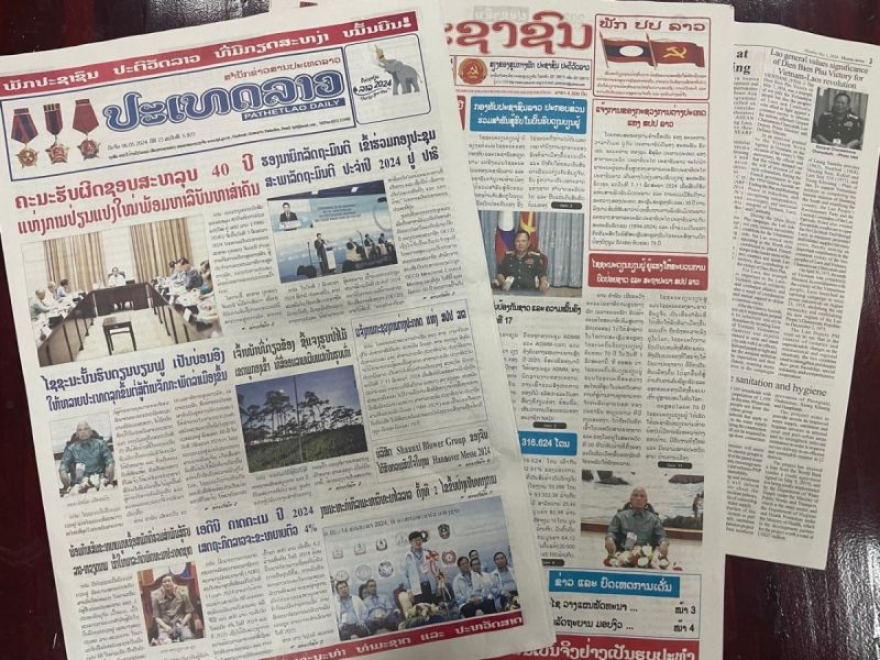 Truyền thông Lào đưa tin đậm nét về kỷ niệm 70 năm chiến thắng Điện Biên Phủ.