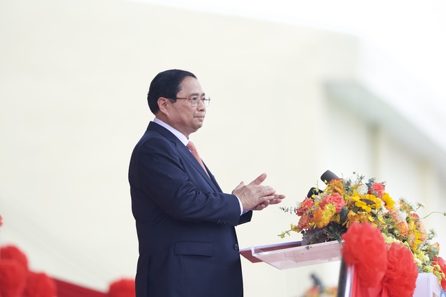 Thủ tướng Chính phủ Phạm Minh Chính trình bày Diễn văn tại Lễ kỷ niệm.