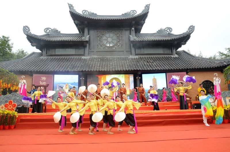 Lễ hội chùa Bái Đính diễn ra từ ngày 6 tháng Giêng đến hết tháng 3 Âm lịch  (Ảnh: Minh Đường)