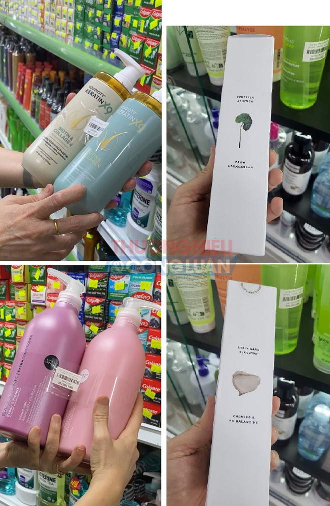 Thông tin hàng hóa vi phạm được PV ghi nhận tại siêu thị Minh Hòa