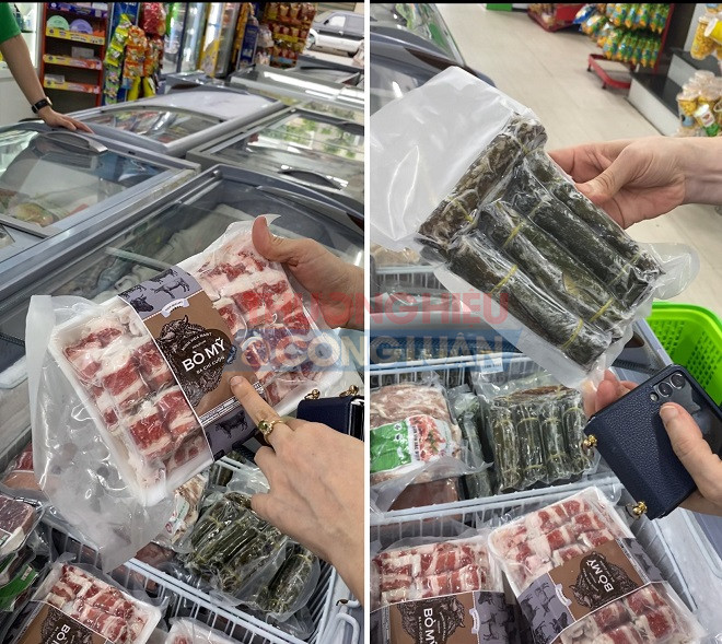 Hàng hóa có dấu hiệu vi phạm tại siêu thị Minh Hòa