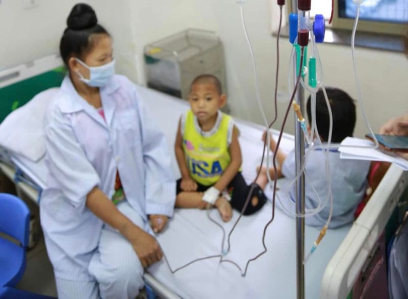 Người bệnh Thalassemia điều trị tại Viện Huyết học- Truyền máu Trung ương (Bộ Y tế). ẢNH: Viện Huyết học- Truyền máu Trung ương