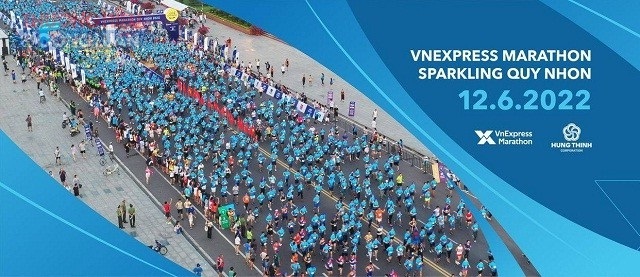 Pano giới thiệu VnExpress Marathon Quy Nhon Ảnh: Viết Hiền