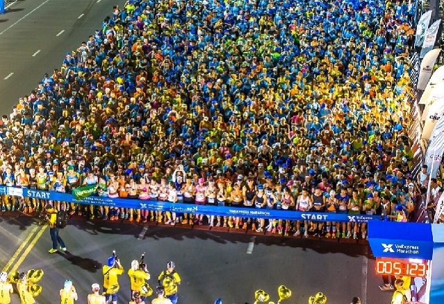 VnExpress Marathon Quy Nhon 2024 thu hút khoảng 8.000 VĐV. Trong ảnh: Các VĐV đang đua tài tại Giải Marathon Quy Nhon 2023.