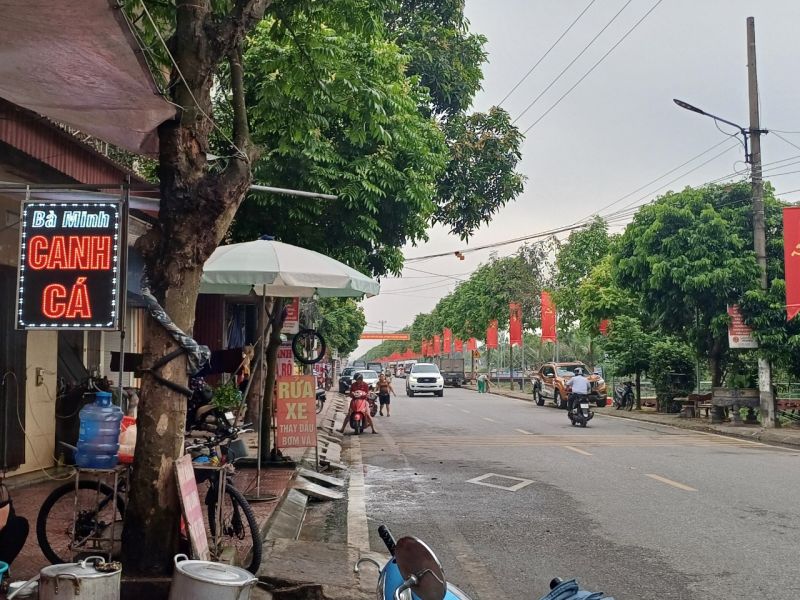 Tuyến phố Tập trung nhiều cửa hàng Canh cá tại thị trấn Quỳnh Côi Thái Bình