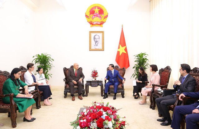 Phó Thủ tướng Trần Hồng Hà đánh giá cao vai trò của WHO trong các hoạt động điều phối, kết nối toàn cầu về lĩnh vực y tế, chăm sóc sức khỏe người dân - Ảnh: VGP/MK