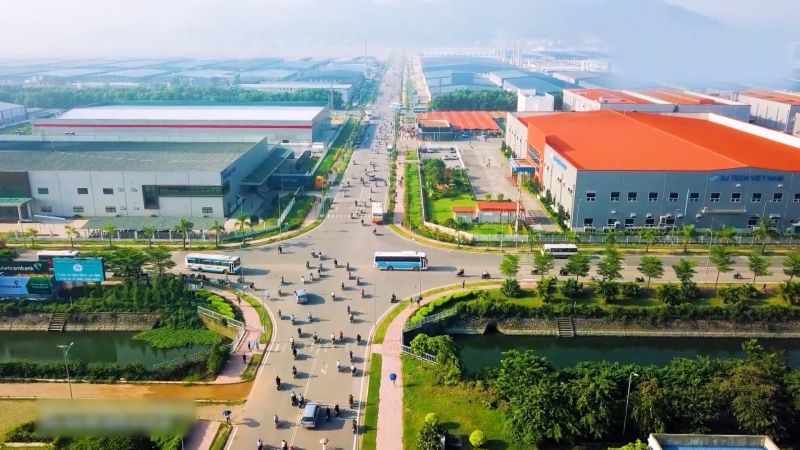 Nông thôn mới nâng cao xã Tây Giang huyện Tiền Hải từ trên cao