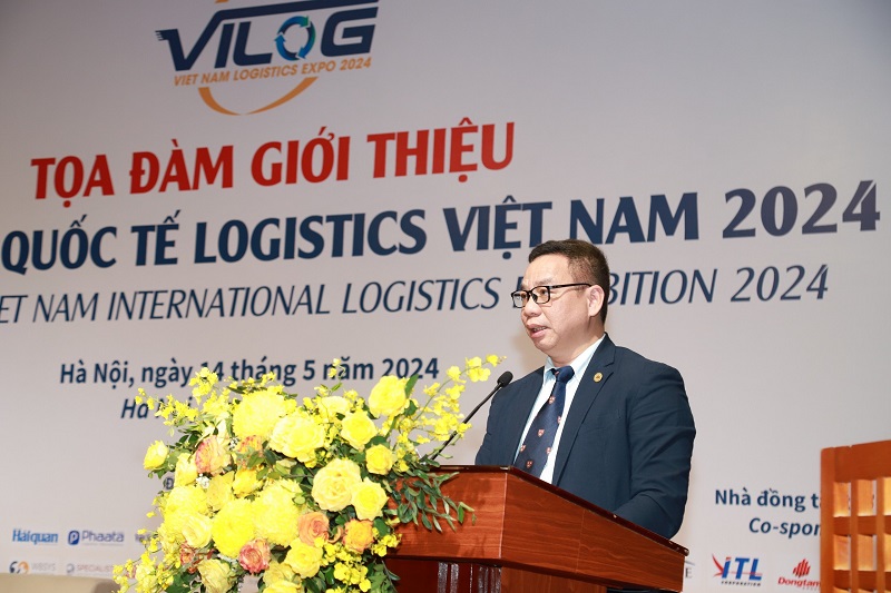 Ông Đào Trọng Khoa, Phó Chủ tịch thường trực Hiệp hội Doanh nghiệp dịch vụ logistics Việt Nam chia sẻ tại Toạ đàm