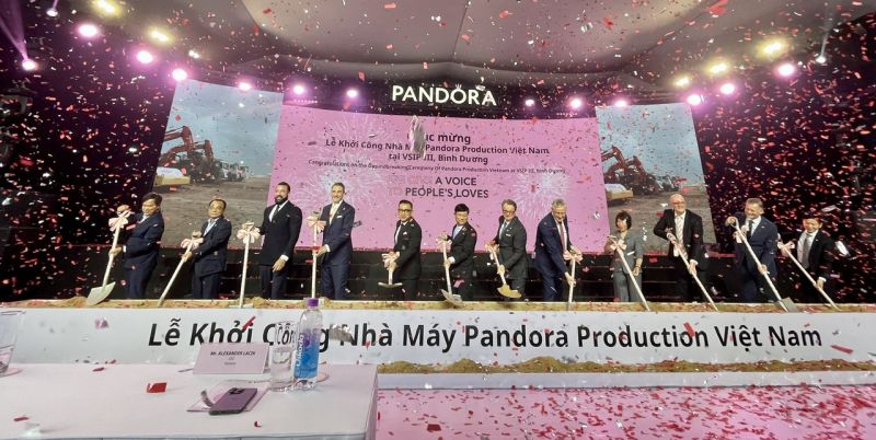 Pandora tổ chức Lễ khởi công nhà máy chế tác nữ trang mới tại Việt Nam
