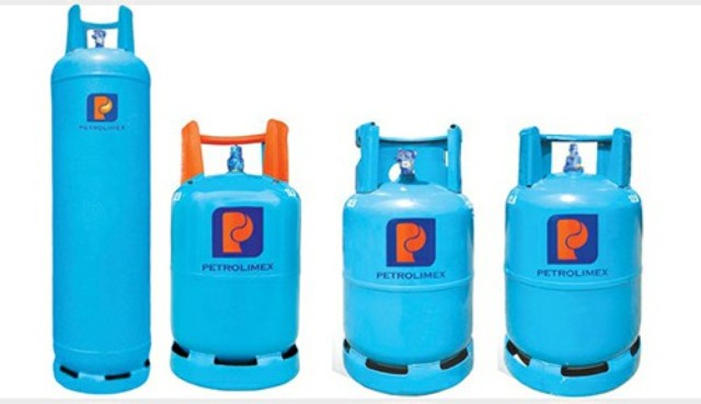 Các mẫu bình Gas Petrolimex của Công ty xăng dầu Nghệ An cho ra thị trường.
