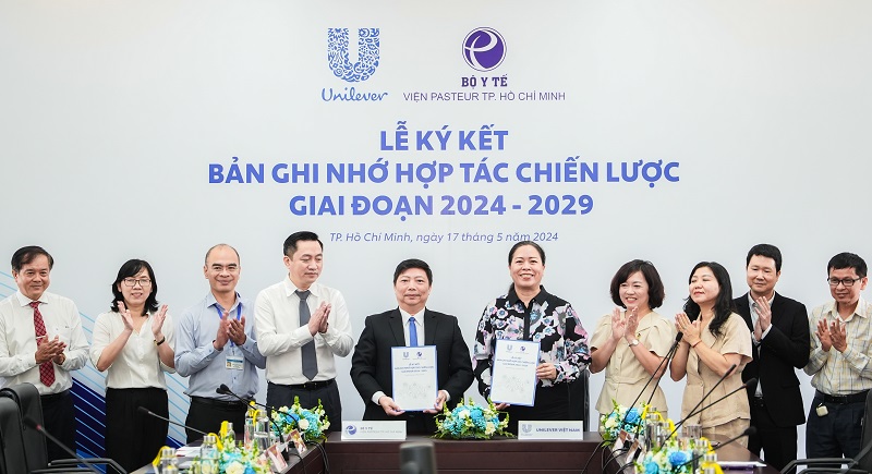 Lễ ký kết Bản ghi nhớ hợp tác chiến lược giai đoạn 2024 - 2029 giữa Unilever Việt Nam và Viện Pasteur TP.HCM đã diễn ra thành công