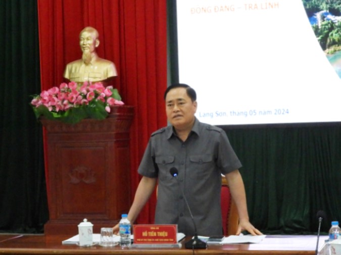 Chủ tịch UBND tỉnh Lạng Sơn Hồ Tiến Thiệu phát biểu kết luận tại cuộc kiểm tra