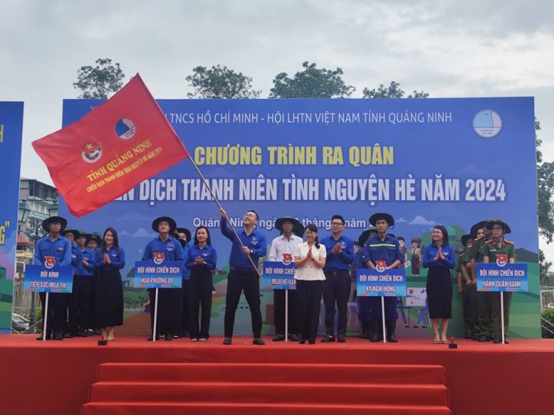 Quảng Ninh: Ra quân Chiến dịch Thanh niên tình nguyện hè 2024