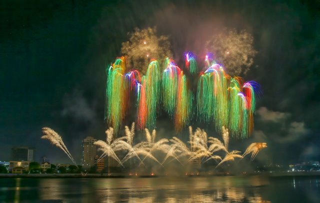 Lễ hội thương hiệu pháo hoa Quốc tế Đà Nẵng 2024, chính thức diễn ra vào tối 8/6. Ảnh Huỳnh Sơn