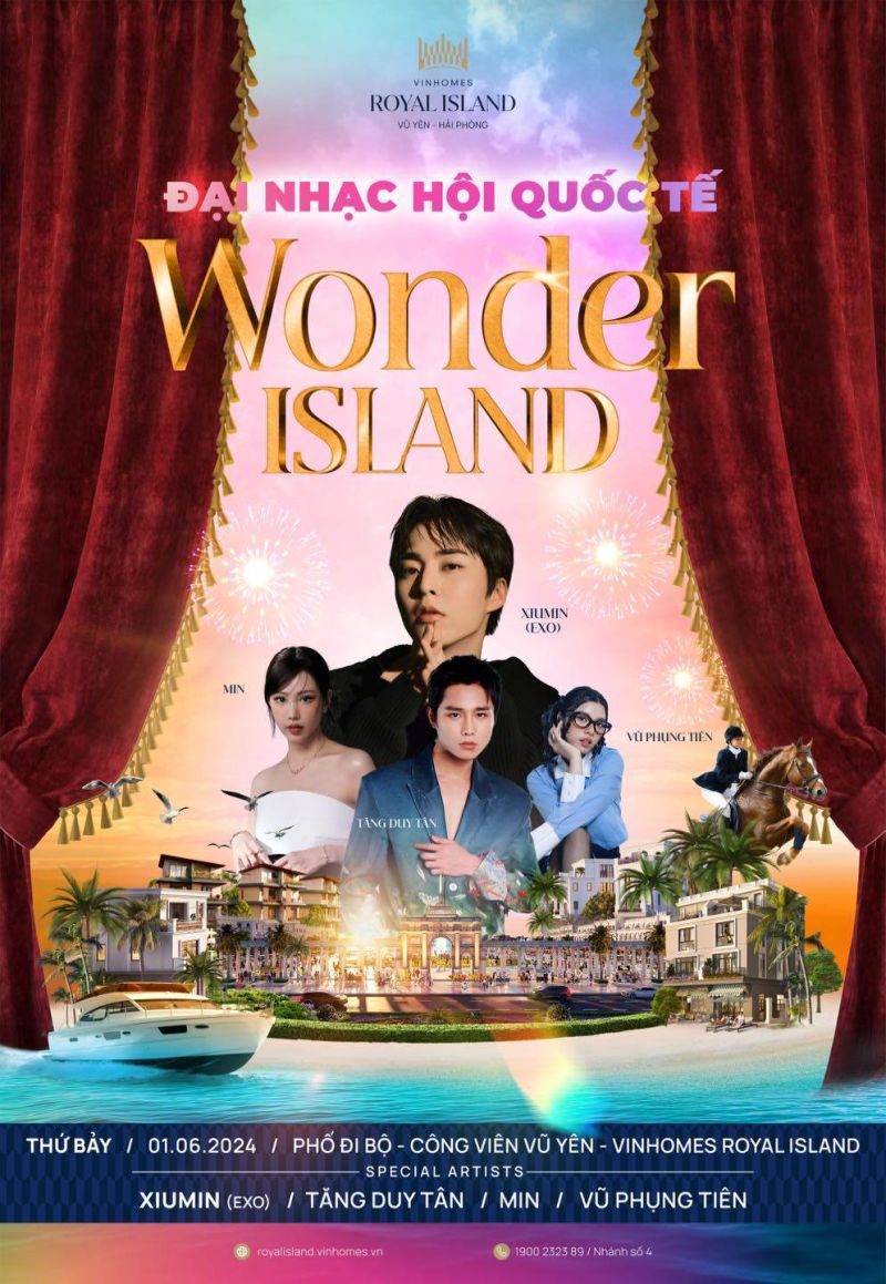 Đại nhạc hội Wonder Island lần đầu tiên được tổ chức tại Hải Phòng quy tụ ngôi sao nổi tiếng Hàn Quốc và Việt Nam, khai mở điểm đến đẳng cấp quốc tế tại Việt Nam
