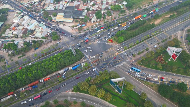Nút giao An Phú - điểm đẩu dẫn vào cao tốc TP. Hồ Chí Minh - Long Thành - Dầu Giây thường xuyên xảy ra ùn tắc giao thông