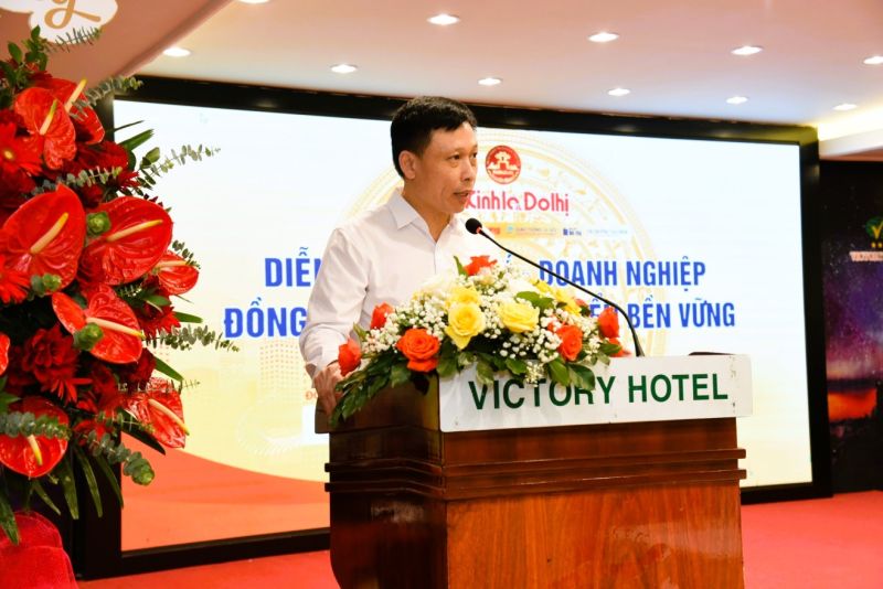 PGS,TS Nguyễn Thành Lợi - Tổng Biên tập Báo Kinh tế và Đô thị phát biểu khai mạc