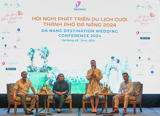 Đại diện Sở Du lịch Đà Nẵng cùng Hiệp hội Du lịch TP và DWP Congress trả lời hỏi đáp của các nhà tổ chức sự kiện cưới quốc tế Đại diện Sở Du lịch Đà Nẵng cùng Hiệp hội Du lịch TP và DWP Congress trả lời hỏi đáp của các nhà tổ chức sự kiện cưới quốc tế