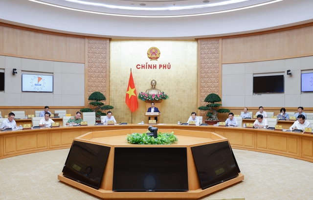 Thủ tướng Phạm Minh Chính chủ trì phiên họp Chính phủ thường kỳ tháng 5/2024 - Ảnh: VGP/Nhật Bắc Thủ tướng Phạm Minh Chính chủ trì phiên họp Chính phủ thường kỳ tháng 5/2024 - Ảnh: VGP/Nhật Bắc
