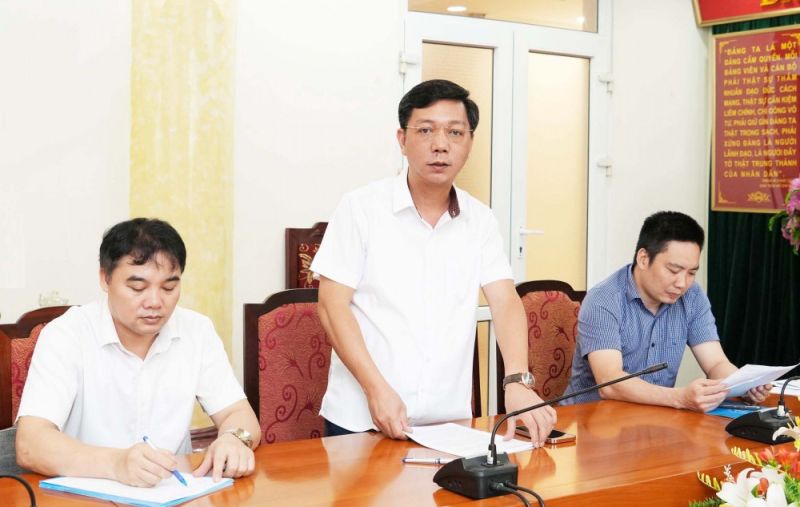 Giám đốc Bảo hiểm xã hội tỉnh Nguyễn Duy Phương thông tin kết quả triển khai mở rộng đối tượng tham gia bảo hiểm