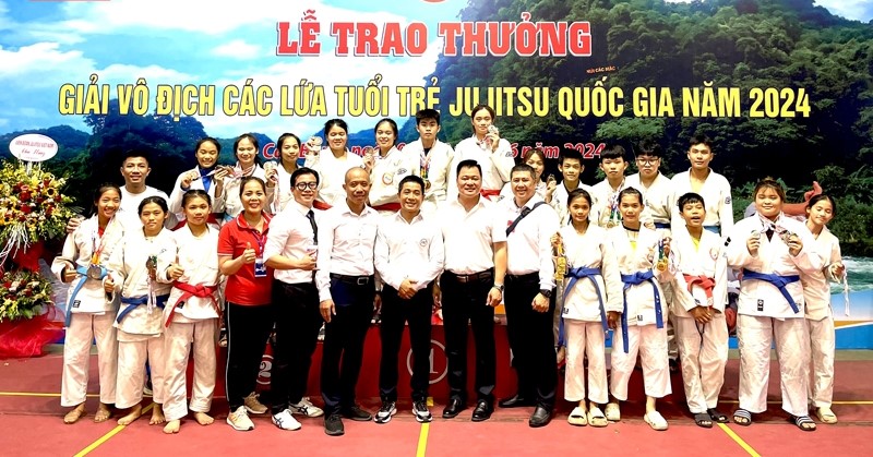 Đội tuyển Jujitsu Thanh Hóa giành 10 HCV, 19 HCB, 26 HCĐ tại Giải vô địch Jujitsu các lứa tuổi trẻ quốc gia năm 2024.