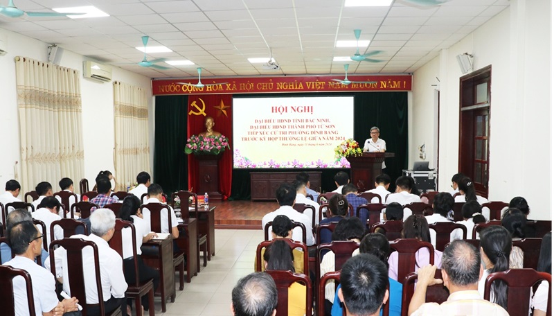 Bắc Ninh: Tiếp xúc cử tri trước Kỳ họp thường lệ giữa năm của HĐND tỉnh tại thành phố Từ Sơn