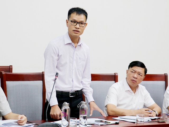 hó Tổng giám đốc Công ty TNHH VSIP Nghệ An Nguyễn Hồng Nguyên phát biểu tại buổi làm việc.