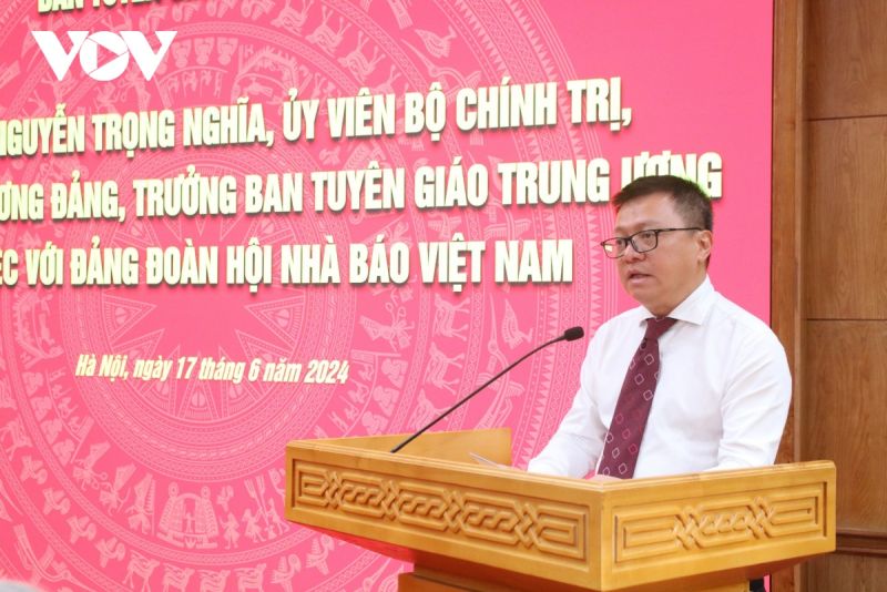 Ông Lê Quốc Minh tại buổi làm việc.