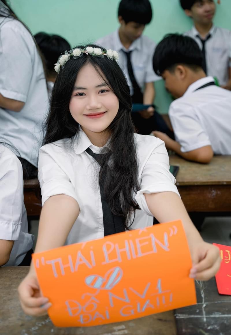 Em Nguyễn Hoàng Gia Khánh đạt điểm vào lớp 10 nguyện vọng 1 trường THPT Thái Phiên