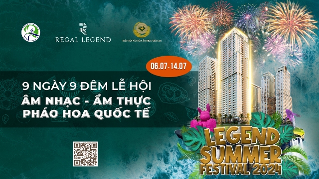 Điểm nhấn của Legend Summer Festival là đại nhạc hội EDM quốc tế, lễ hội ẩm thực và sự kiện khởi động kinh doanh tòa tháp 40 tầng thuộc thương hiệu nhà ở Regal Homes. (Ảnh: Regal Group)