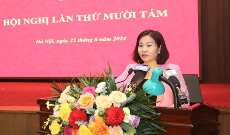 Đồng ch&iacute; Nguyễn Thị Tuyến - Ủy vi&ecirc;n Trung ương Đảng, Ph&oacute; B&iacute; thư Thường trực Th&agrave;nh ủy H&agrave; Nội