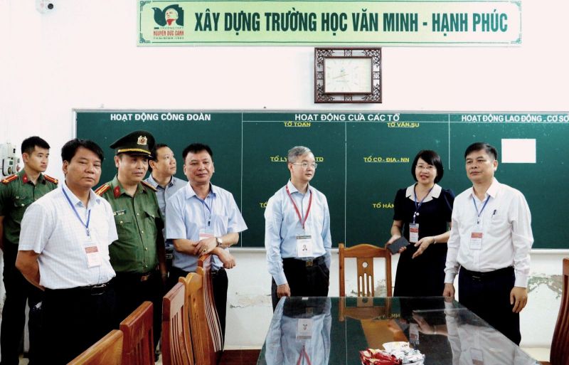 Thái Bình: Kiểm tra công tác tổ chức kỳ thi tốt nghiệp THPT năm 2024