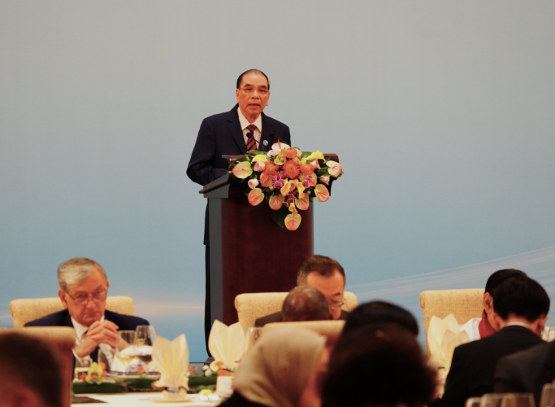 Nguyên Tổng Bí thư Nông Đức Mạnh dự sự kiện tại Bắc Kinh, Trung Quốc