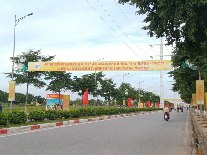 Tuyến đường Võ Nguyên Giáp, phường Hoàng Diệu, thành phố Thái Bình