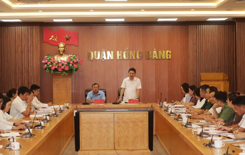 Ban Chỉ đạo 35 quận Hồng Bàng triển khai nhiệm vụ 6 tháng cuối năm 2024