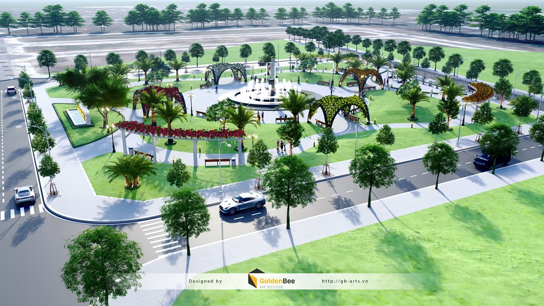 khu vực công viên cây xanh tại dự án