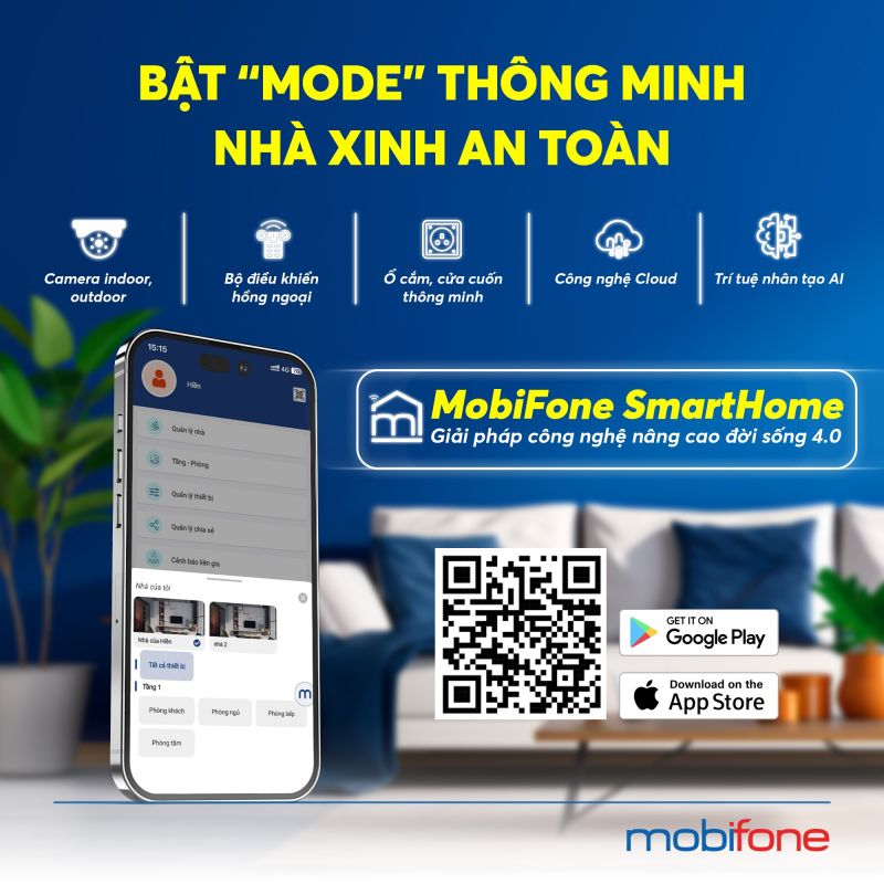 MobiFone ra mắt “Nhà thông minh” giúp con người quản lý an ninh và an toàn điện