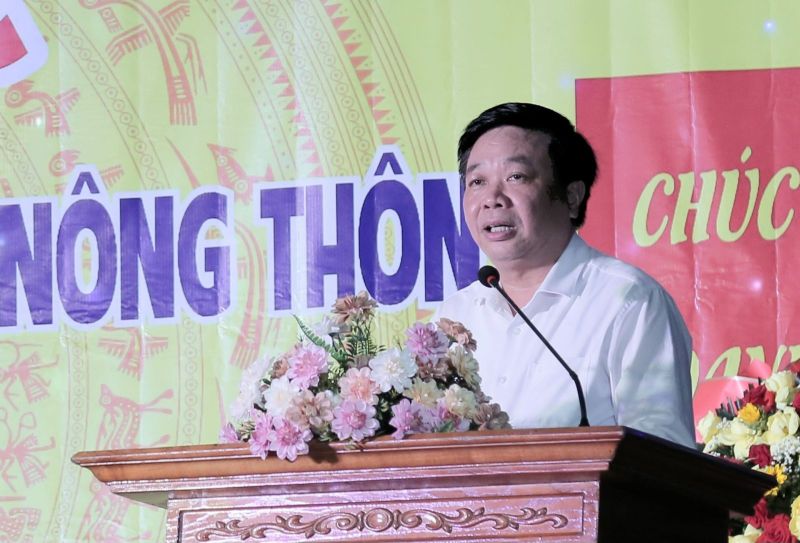 Đồng chí Nguyễn Quang Hưng, Ủy viên Ban Thường vụ Tỉnh ủy, Phó Chủ tịch thường trực UBND tỉnh phát biểu tại chương trình