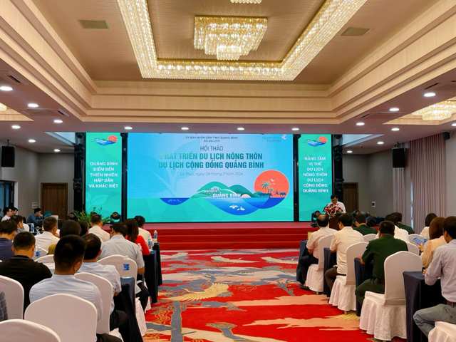 Sáng cùng ngày (6/7), Sở Du lịch tổ chức hội thảo “Phát triển du lịch nông thôn, du lịch cộng đồng Quảng Bình”.