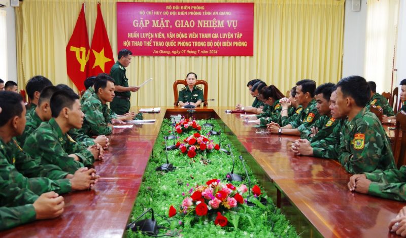 Quyết tâm đạt thành tích cao nhất tại Hội thao thể thao quốc phòng trong Bộ đội Biên phòng năm 2024