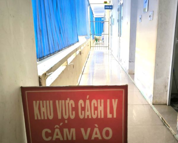 Khu vực cách ly bệnh nhân D. khi điều trị tại Bệnh viện Đa khoa tỉnh Hà Tĩnh.