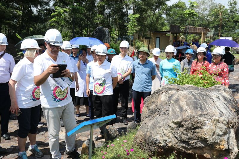 Đoàn chuyên gia UNESCO khảo sát thực địa bãi đá hóa thạch tại Công ty Than Na Dương, huyện Lộc Bình, tỉnh Lạng Sơn