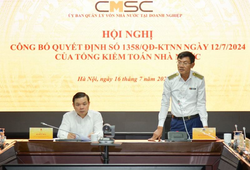 Phó Tổng Kiểm toán nhà nước Doãn Anh Thơ phát biểu tại Hội nghị