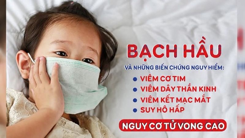 Bệnh bạch hầu là bệnh truyền nhiễm cấp tính nguy hiểm, lây lan qua đường hô hấp, có thể dẫn đến tử vong