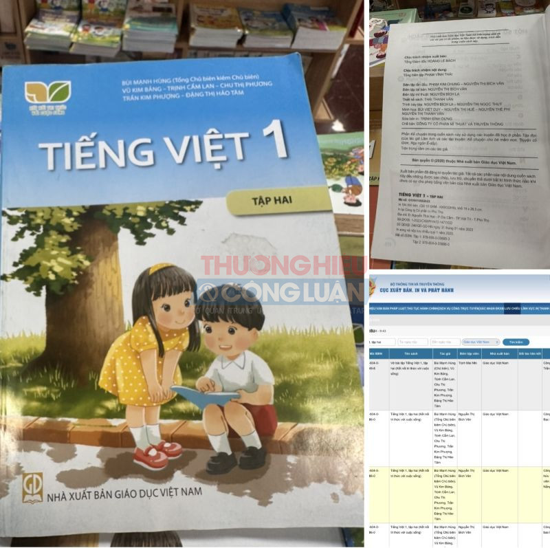 Cuốn Tiếng Việt 1, tập 1 (Kết nối tri thức với cuộc sống) được bày bán tại Nhà sách Tiến Thọ Hải Phòng